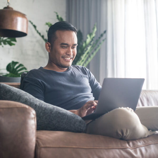 man on laptop